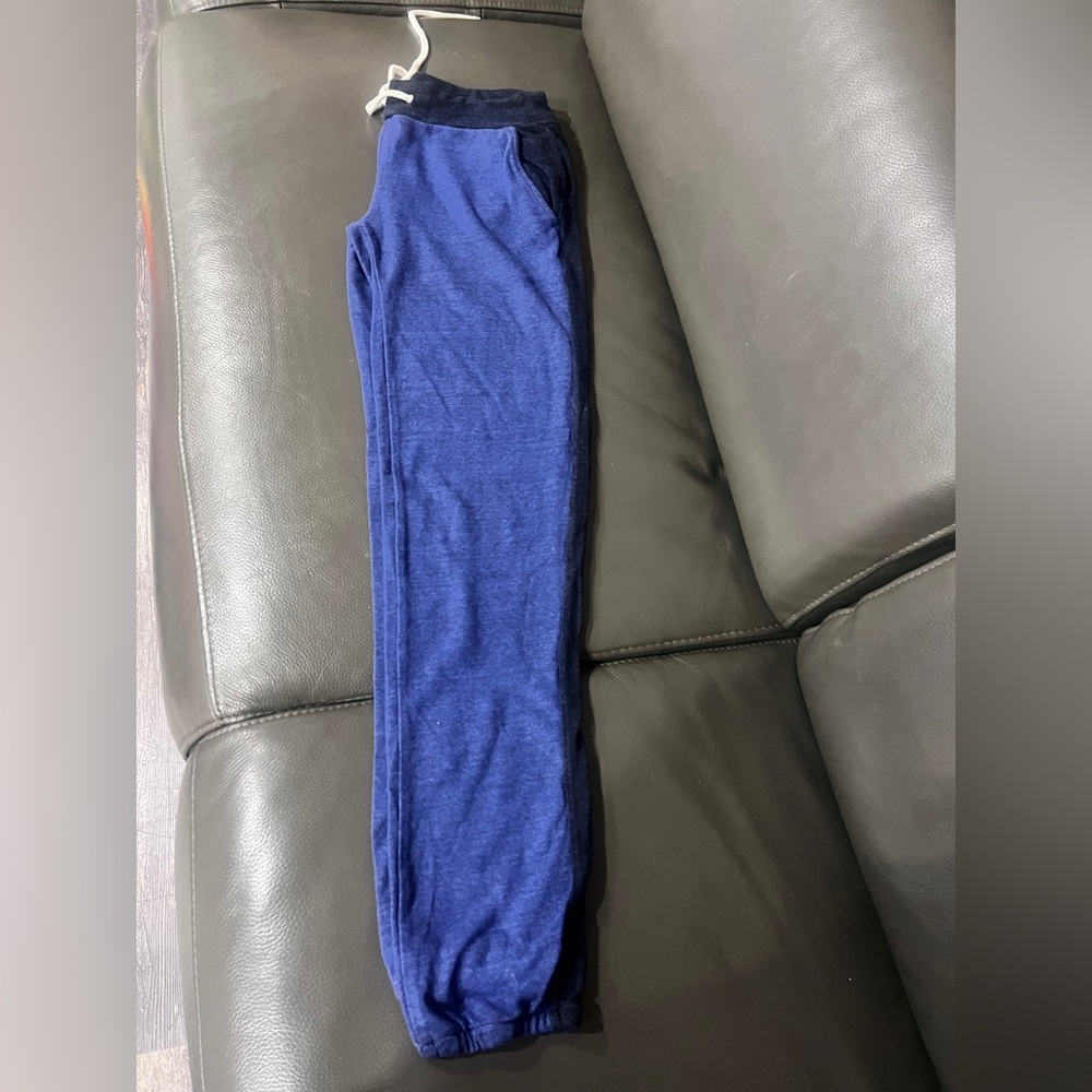 Monrow Navy and Royal Blue skinny sweatpants